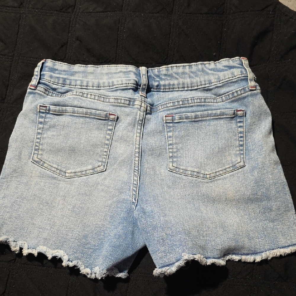 Cat & Jack Light Blue Denim Star Embroidered Shorts - Picture 2 of 6